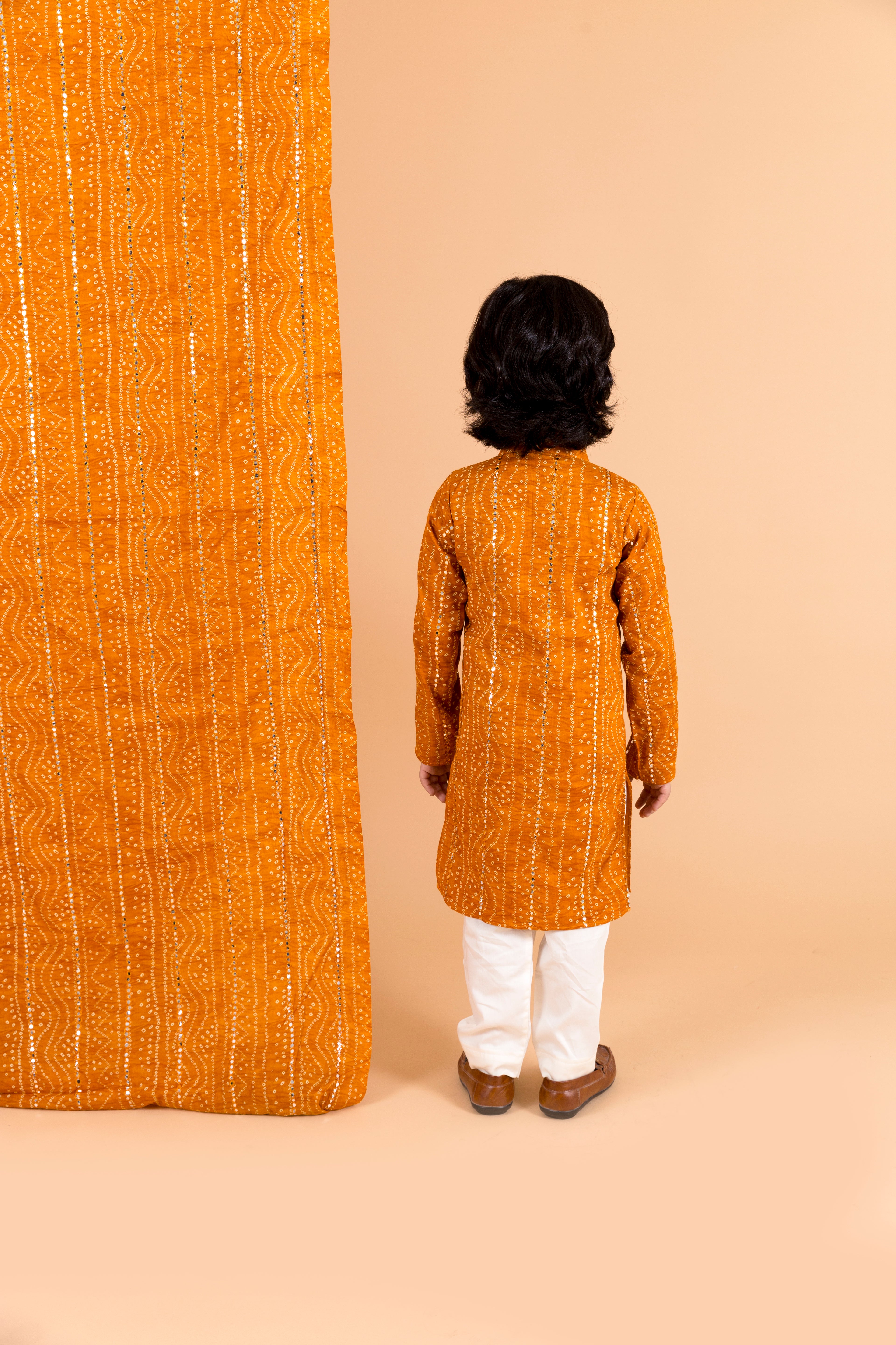 Mustad Bandhni Kurta With Pants