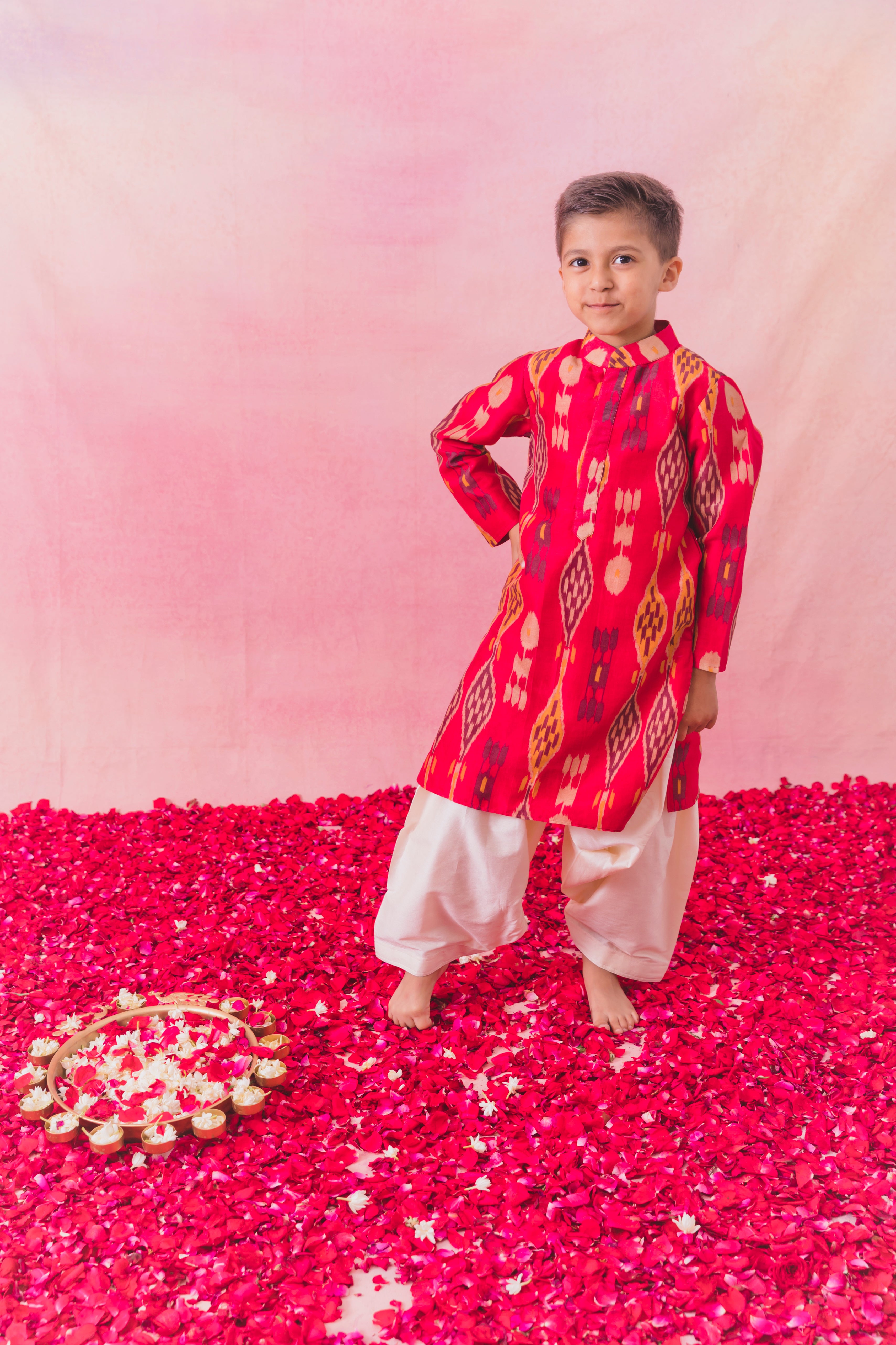 Ikat kurta with salwar