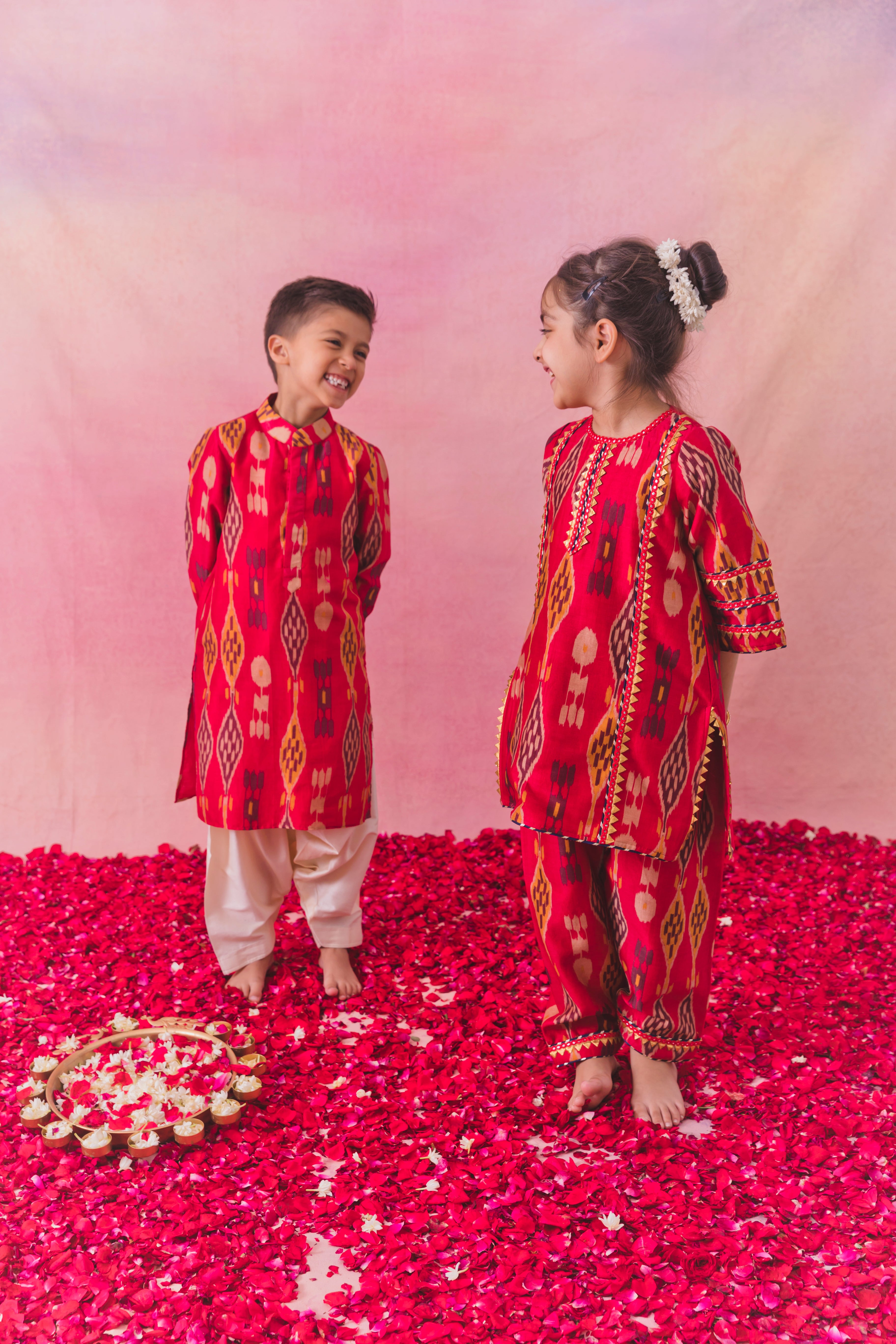 Ikat kurta with salwar