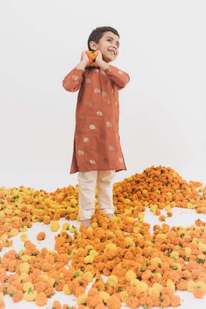 Orange Kurta set