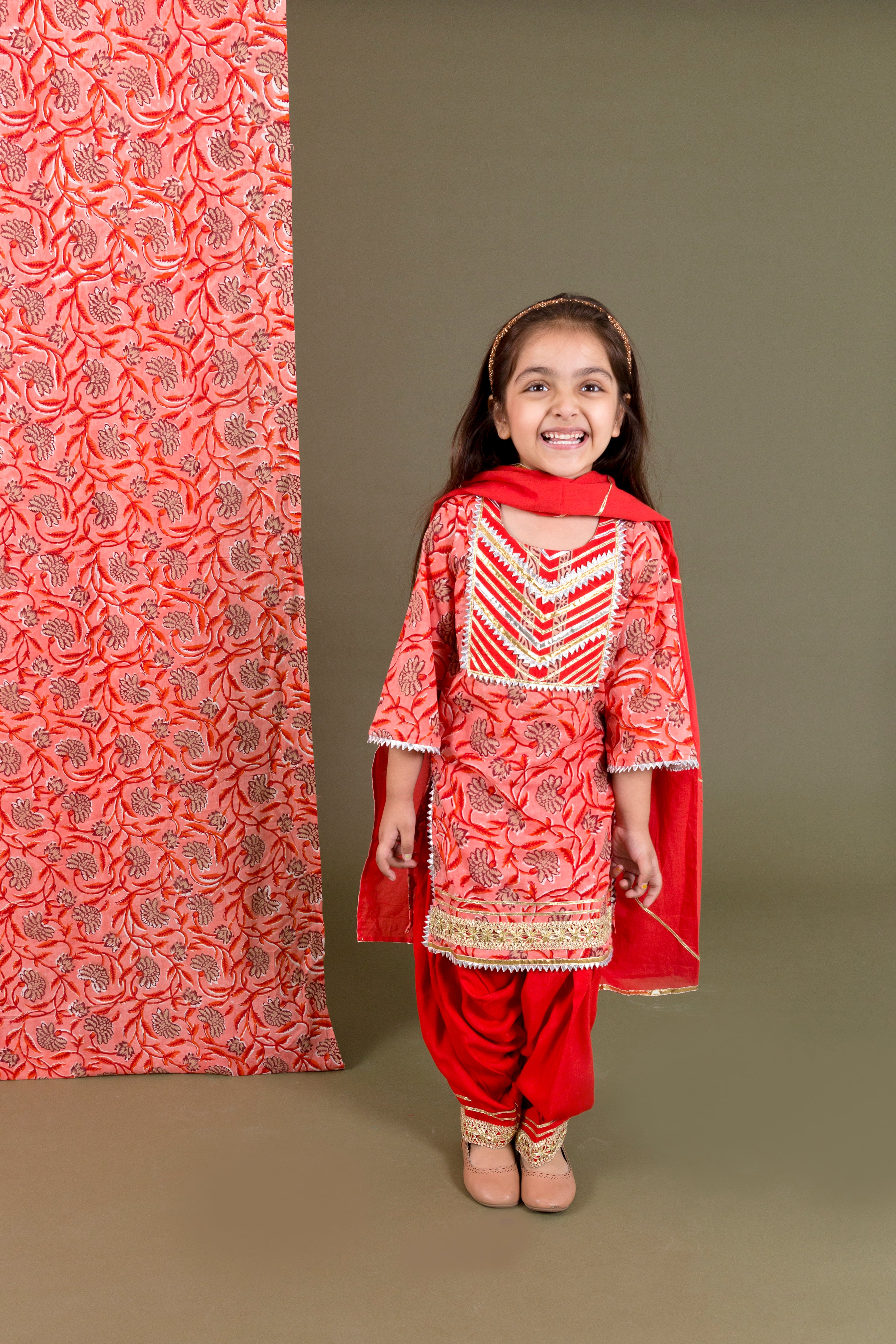 Block Print Kurta With Salwar