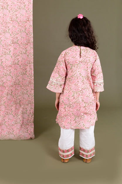 Block Print Kurta With  Pants