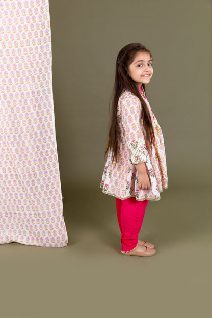 Block Print Top With Dhoti