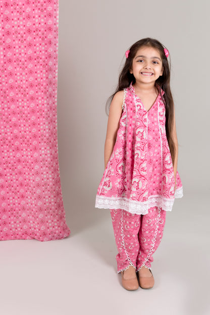 Muslin Top With Dhoti