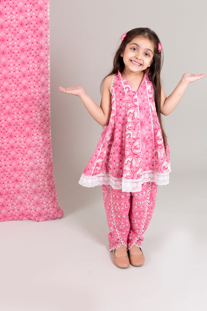 Muslin Top With Dhoti