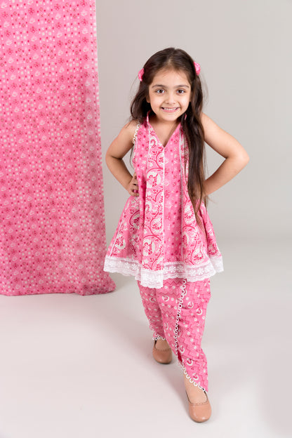 Muslin Top With Dhoti