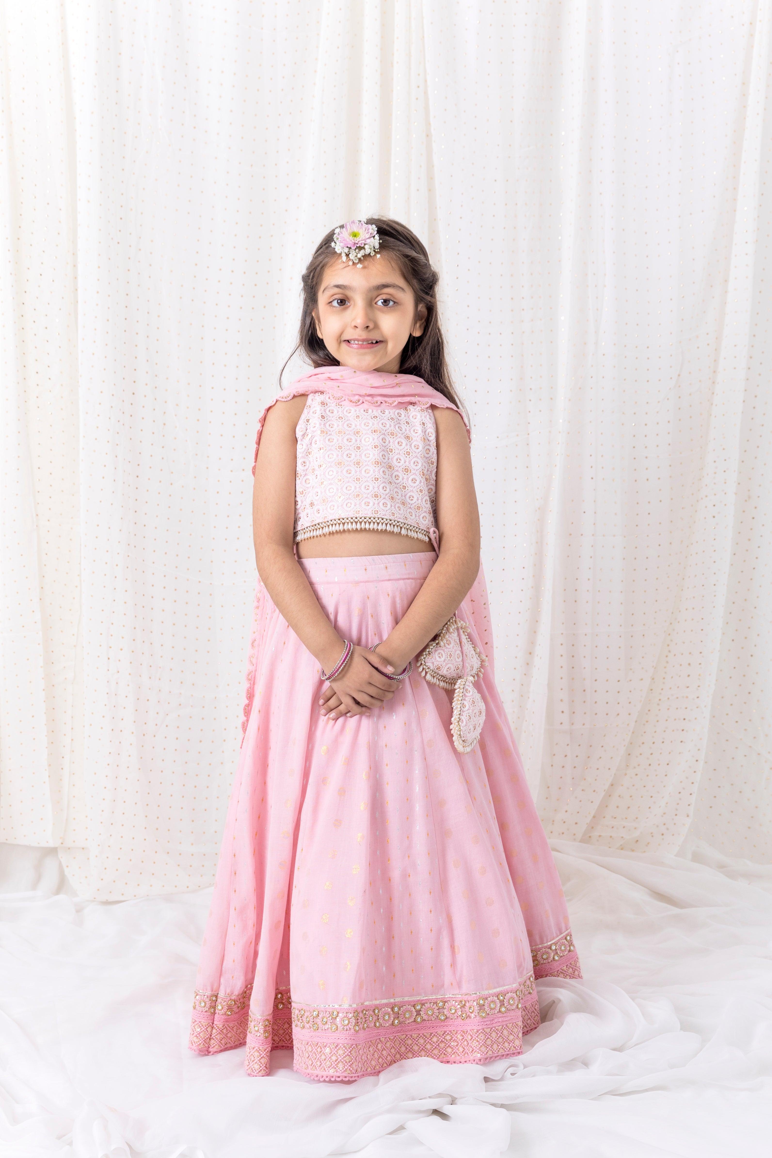 Pastel pink Lehnga