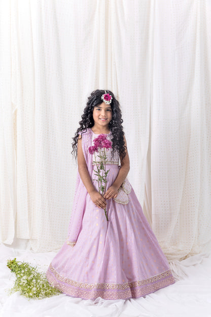 Lilac Lehnga