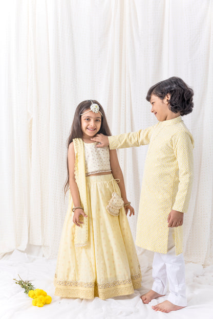 Pastel Yellow Lehnga