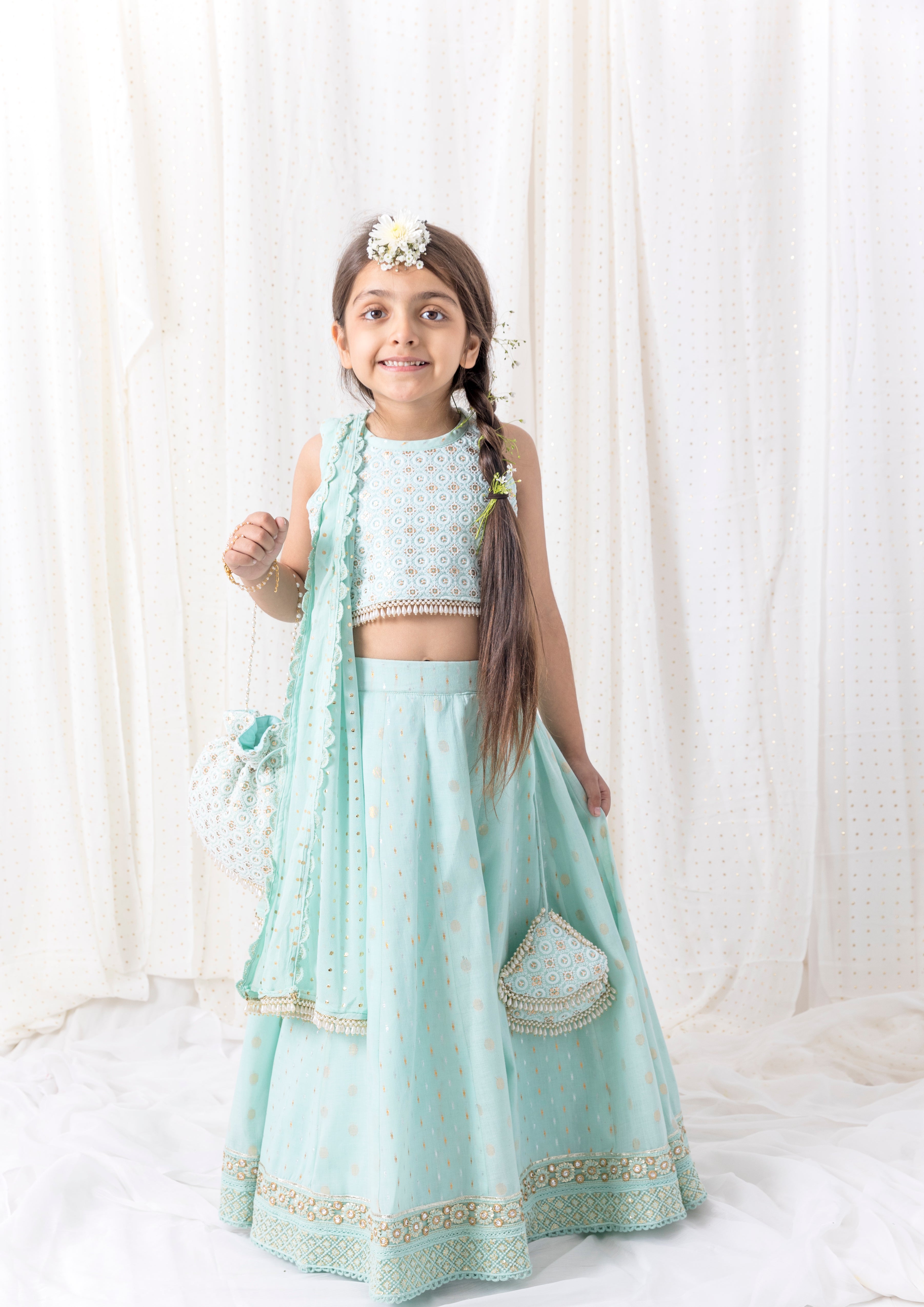 Ice Blue Lehnga