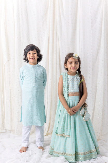 Ice Blue Lehnga
