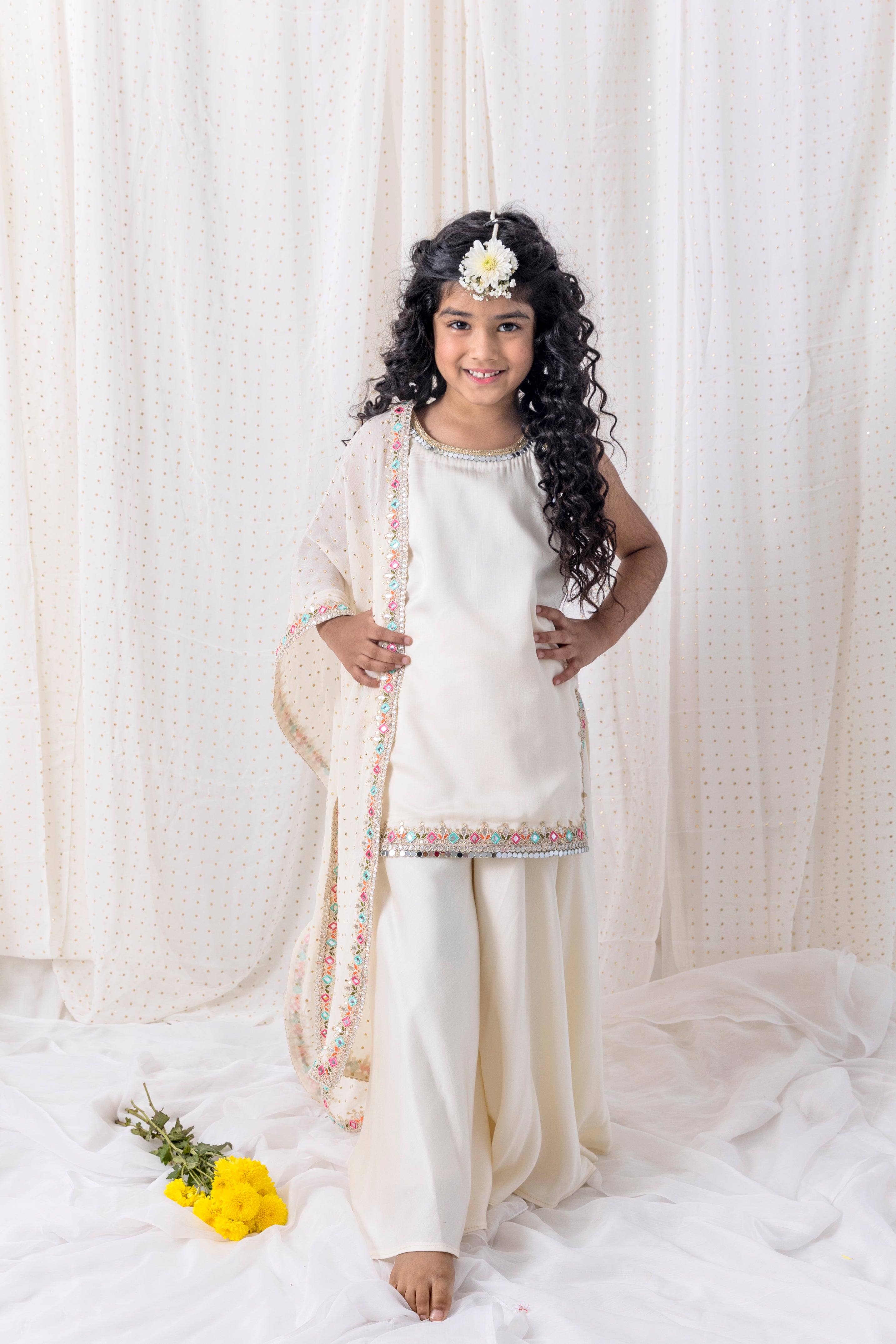 Muslin Shirt with Sharara