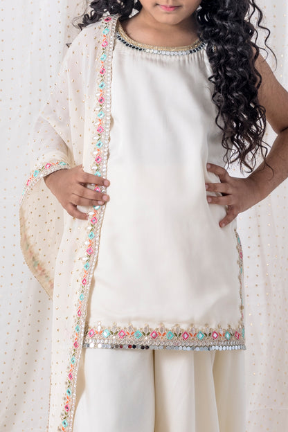 Muslin Shirt with Sharara
