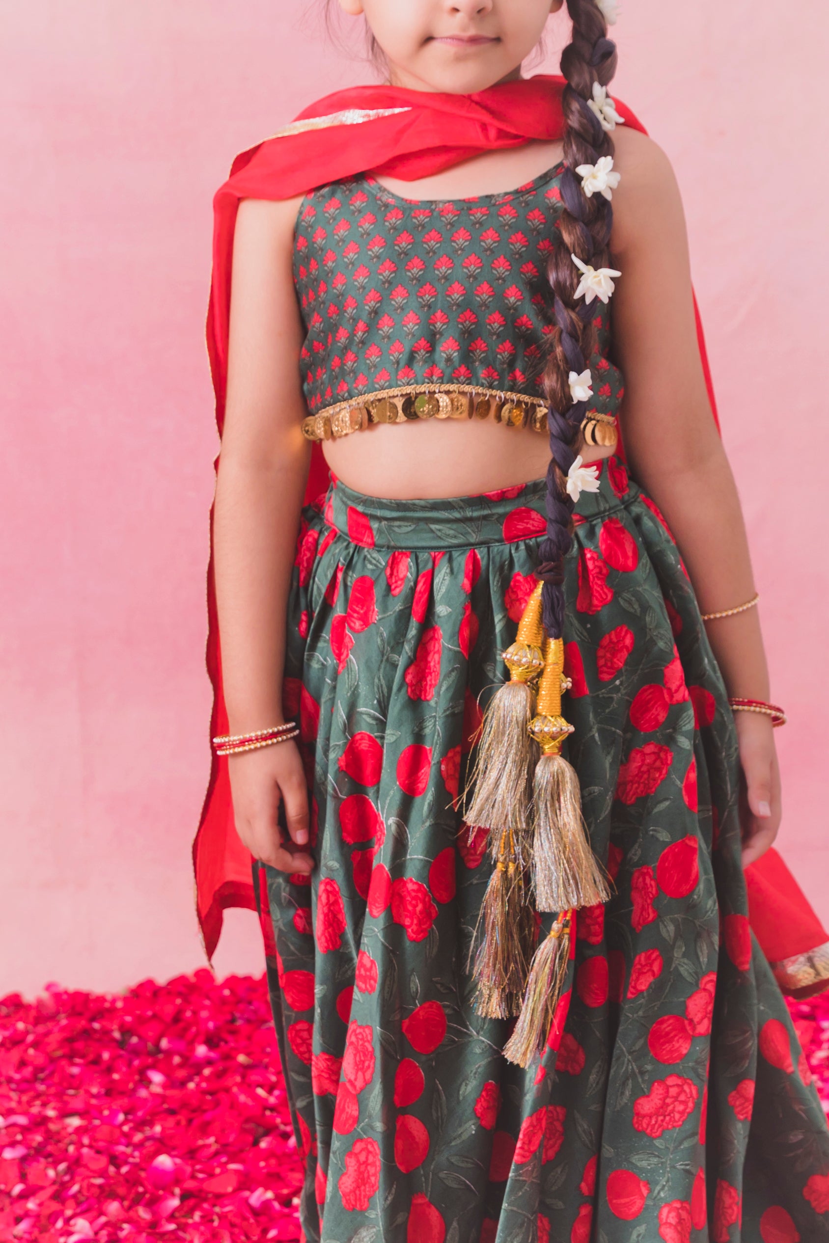 Hara Lehenga Set