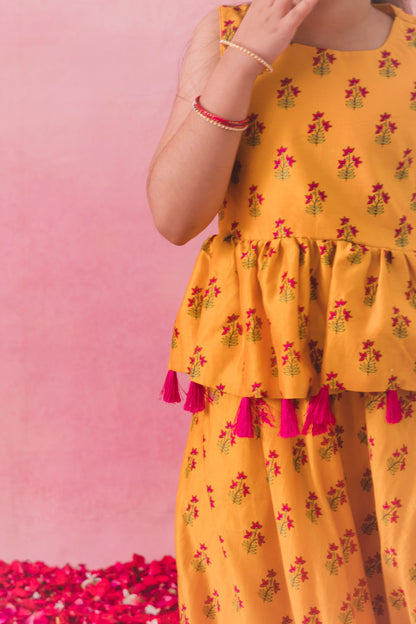 Haldi Peplum Set