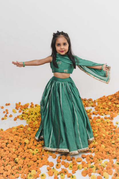 Green Lehenga Set
