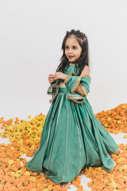 Green Lehenga Set