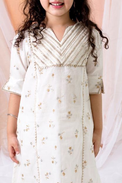 Chanderi Kurta With Pants