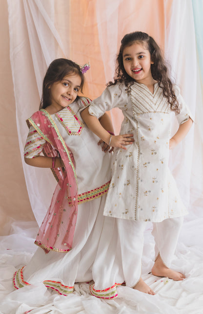Chanderi Kurta With Pants