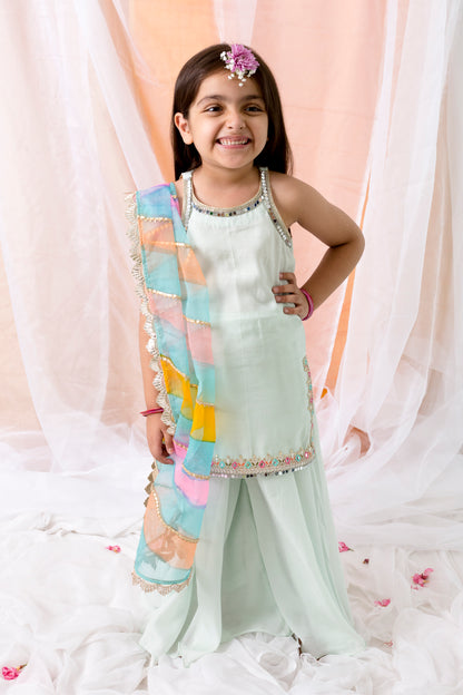 Muslin Shirt With Sharara