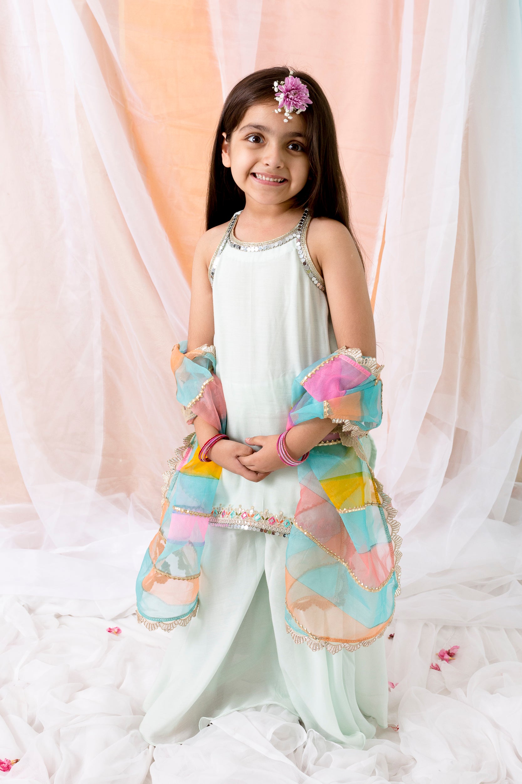 Muslin Shirt With Sharara